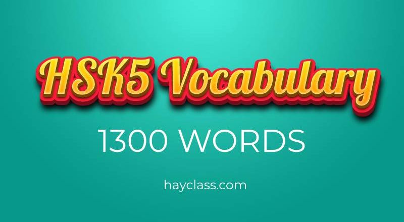 HSK5 Vocabulary