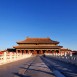 The enchanting Forbidden City in Beijing in the early morning sunlight.